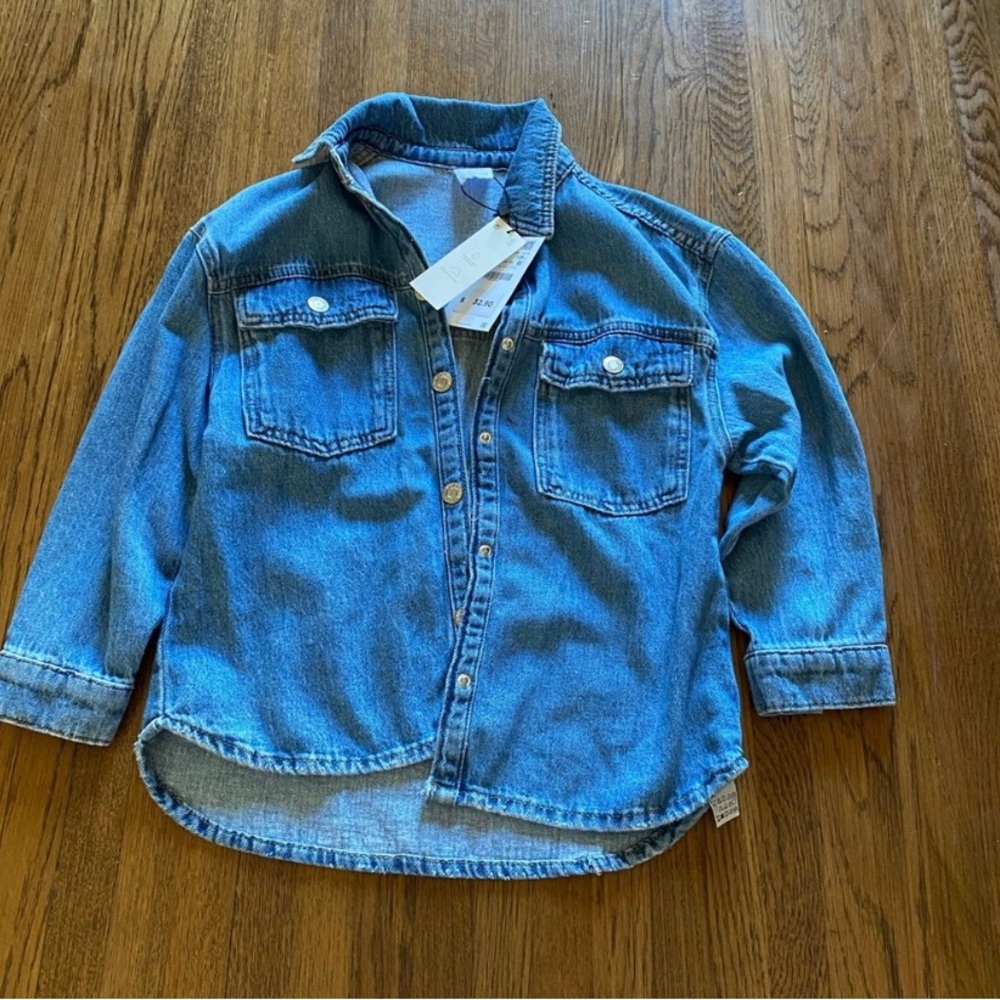 New Boy/Girl Zara Denim Shirt Jacket
